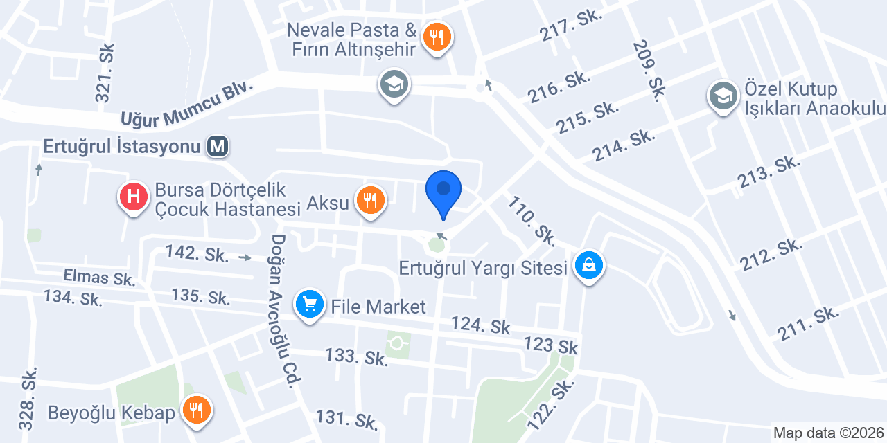 Notet Kırtasiye konumu