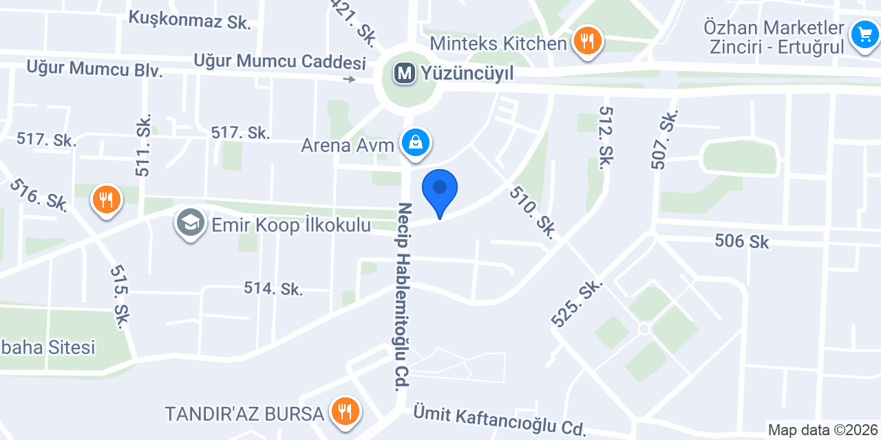 BTG Airon Rezidans konumu