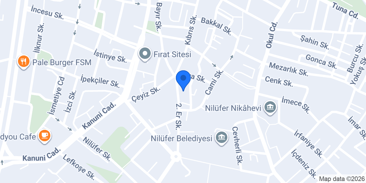 Bursa Koltuk Yıkama konumu