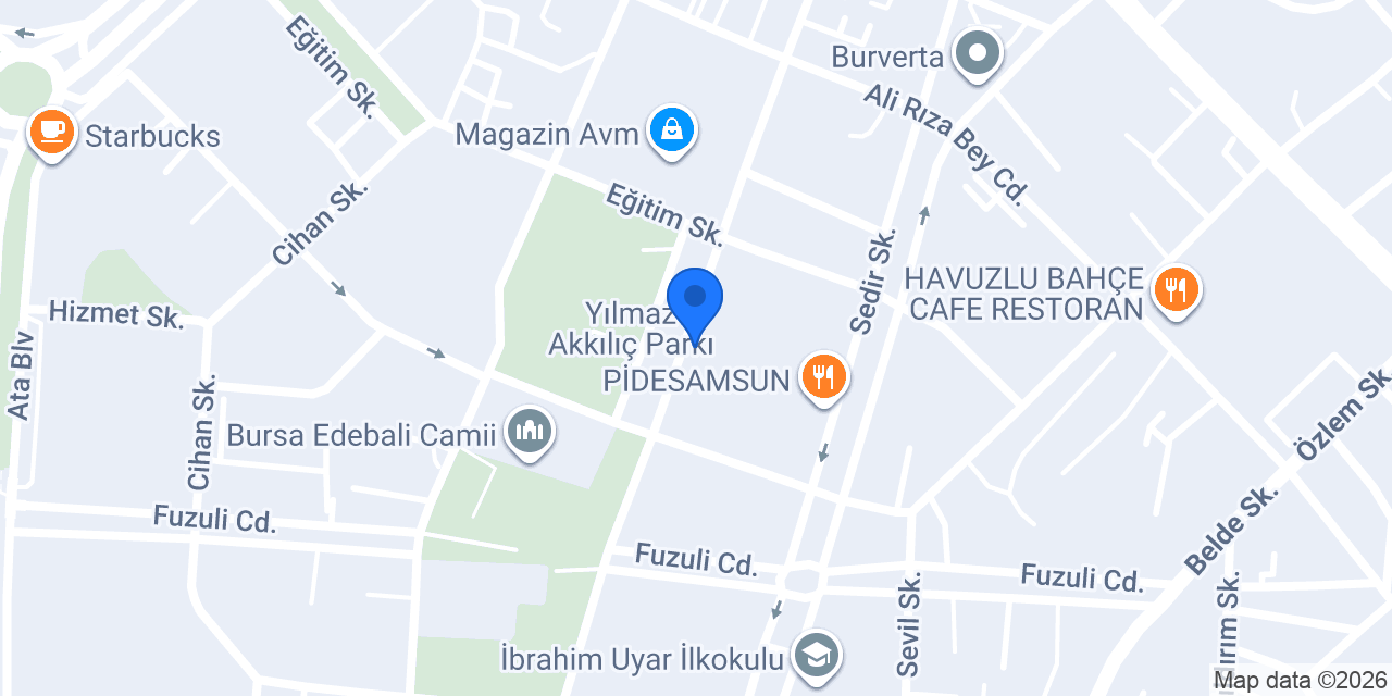 Doğa Dent Ataevler Diş Kliniği konumu