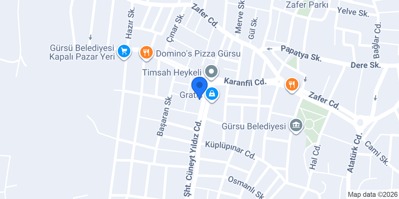 Gürsu Detay Kurs konumu