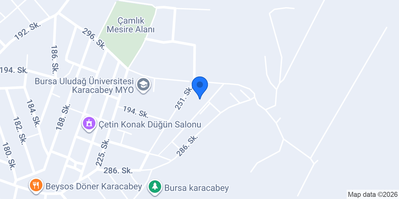 Karacabey Anadolu Lisesi konumu