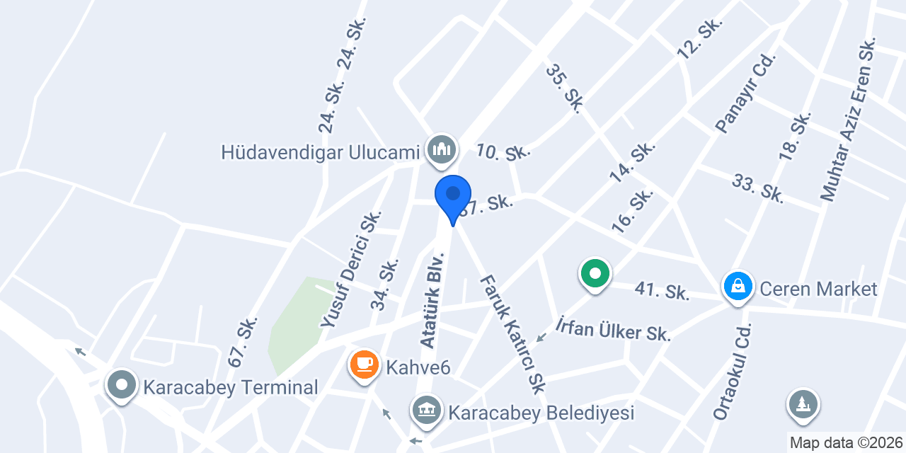 TURSEM İNŞAAT KARACABEY konumu