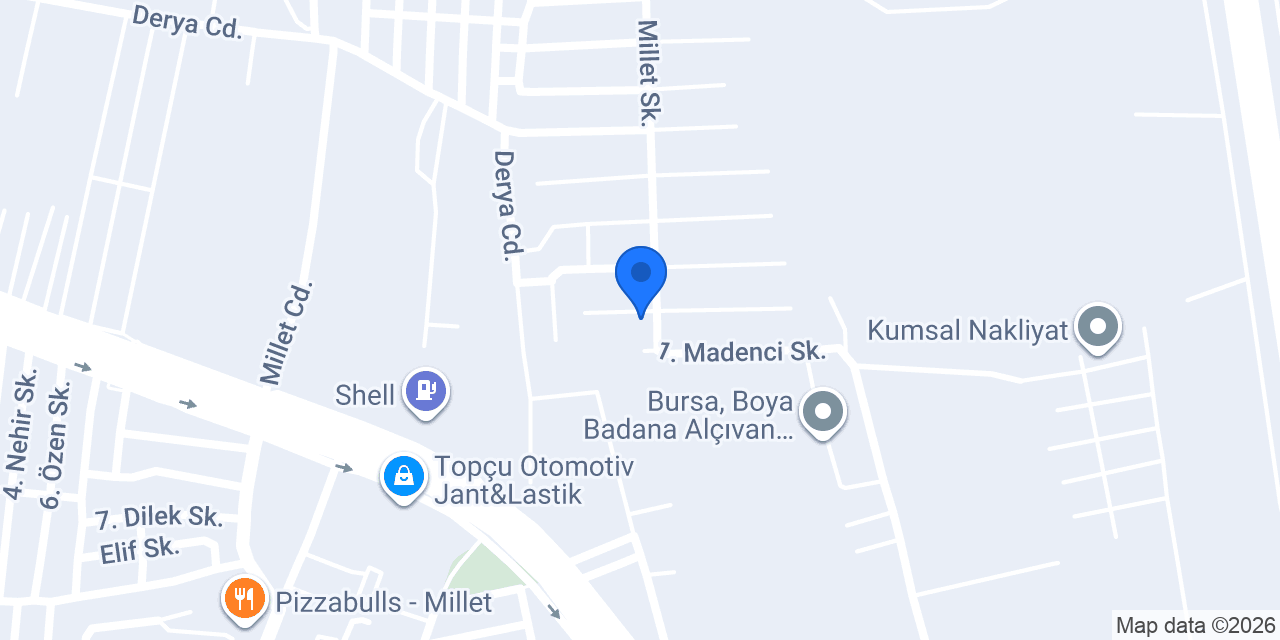 Millet Mahallesi İlkokulu konumu