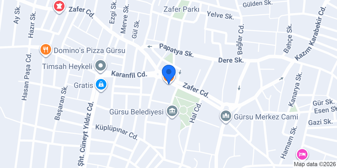 Şefkat Döner ( Gürsu ) konumu