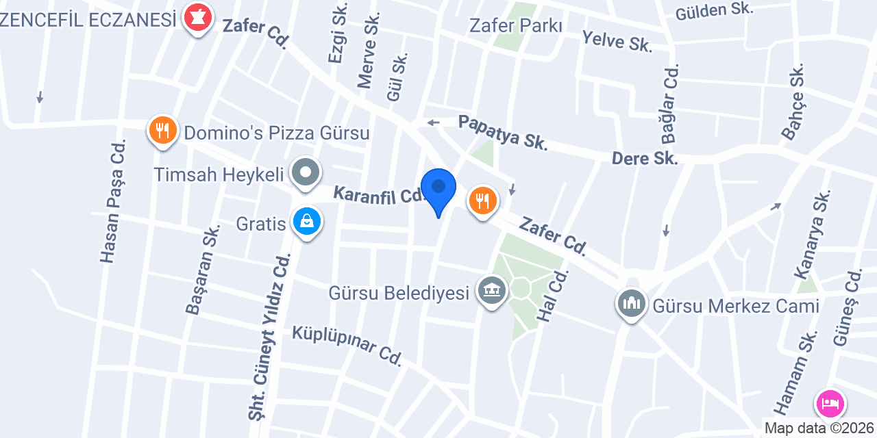 Marshall - Çelik Ticaret konumu