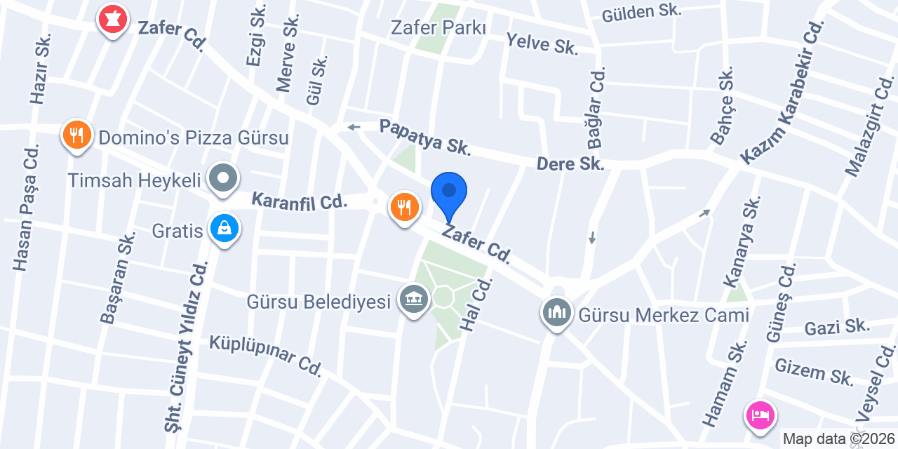 Gürsu Lokantası konumu