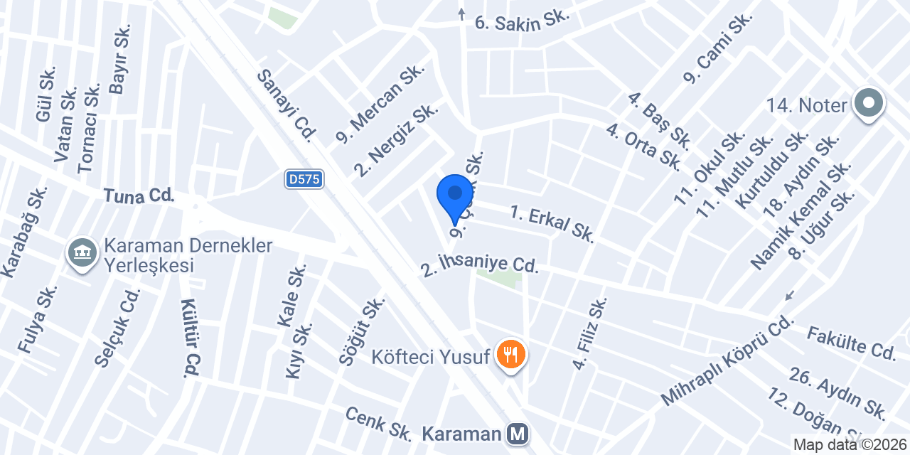 Halis Karakoç İnşaat konumu