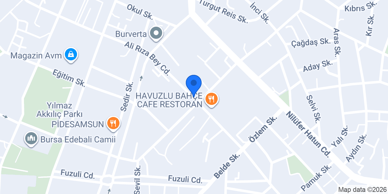 Özdilek Bursa Ataevler Hipermarket konumu