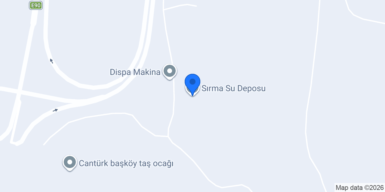 Sırma Su Deposu konumu