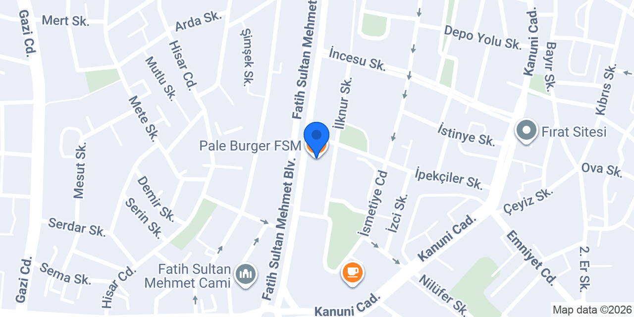 Pale Burger FSM konumu