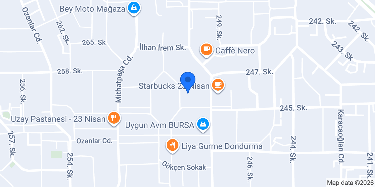 Atölye Matah konumu