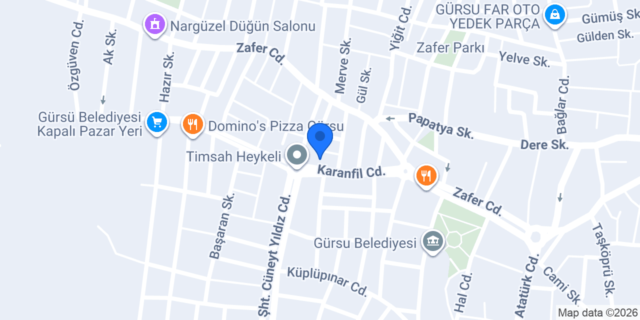 SARIOVA VİP CAFE konumu