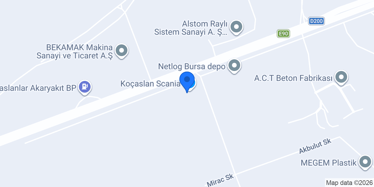 Koçaslan Otomotiv konumu