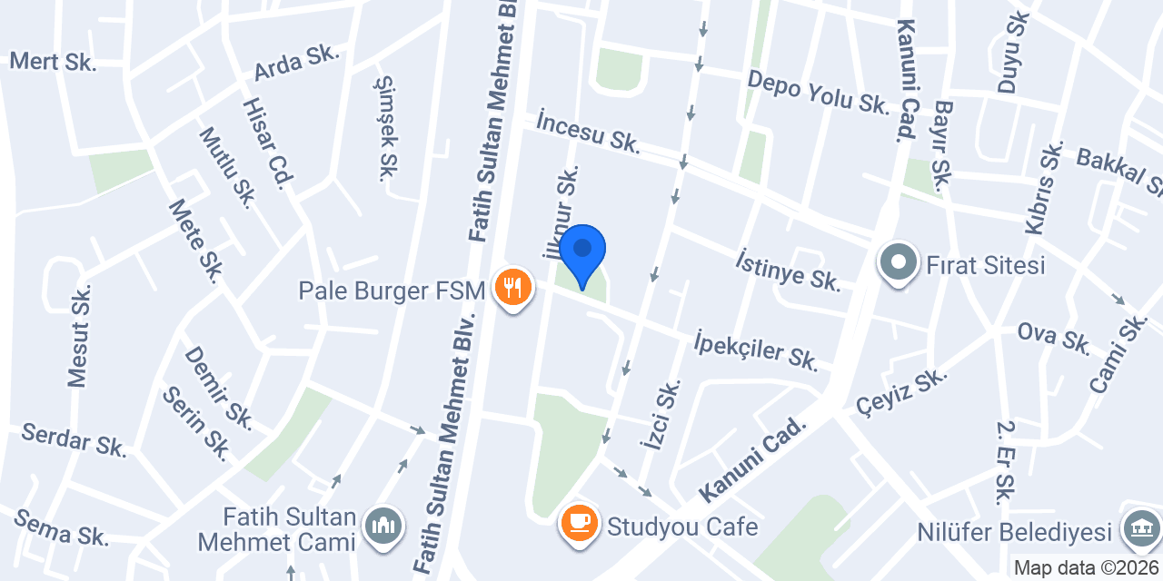 Fsm Fincan Cafe konumu