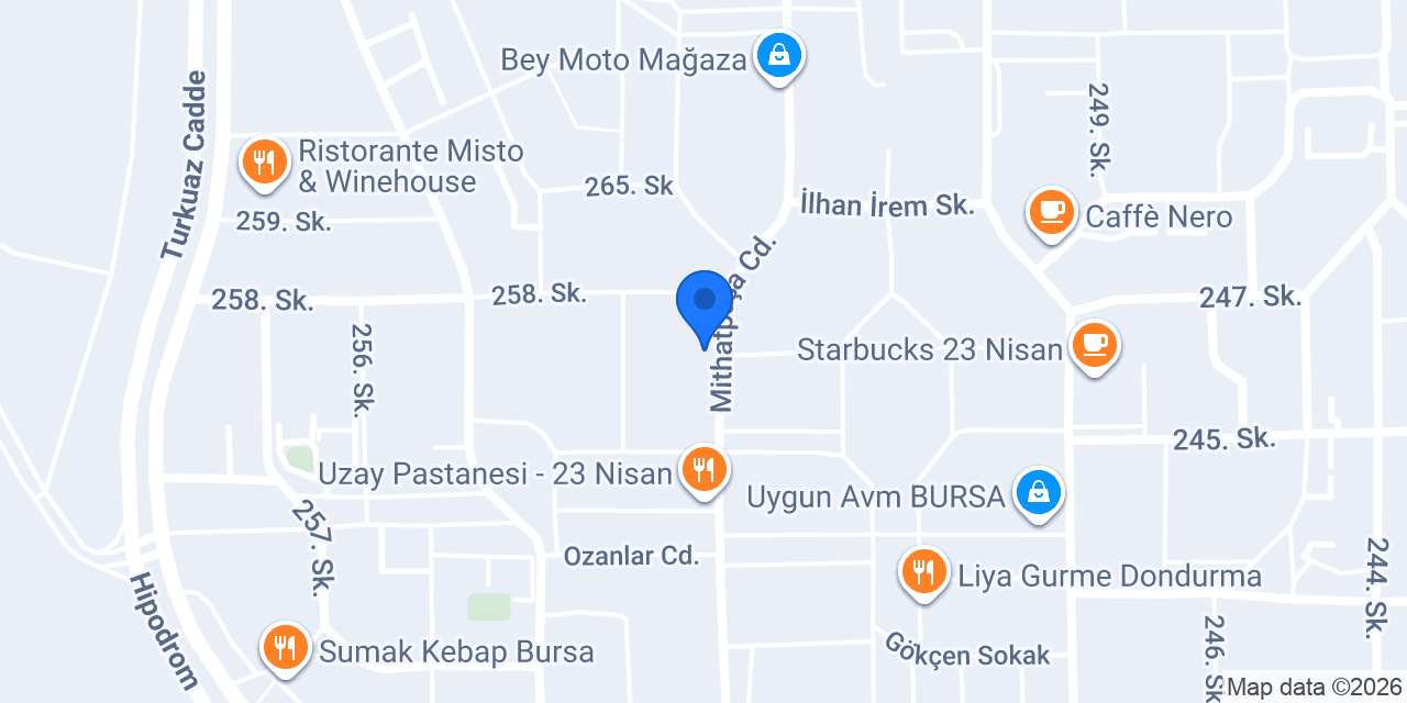 Nilüfer Hac ve Umre Organizasyonu konumu