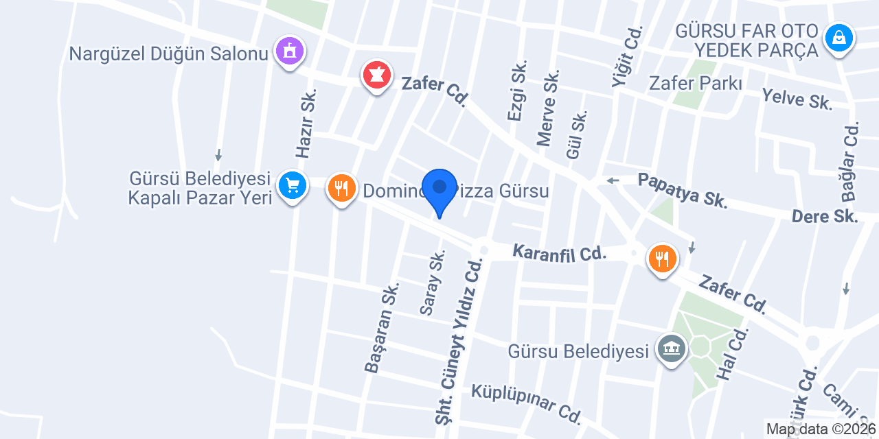 Cadde dürüm konumu