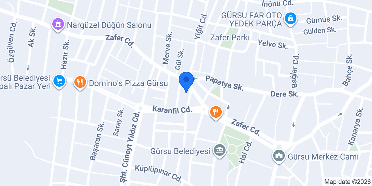 Mina Terzi & Butik konumu