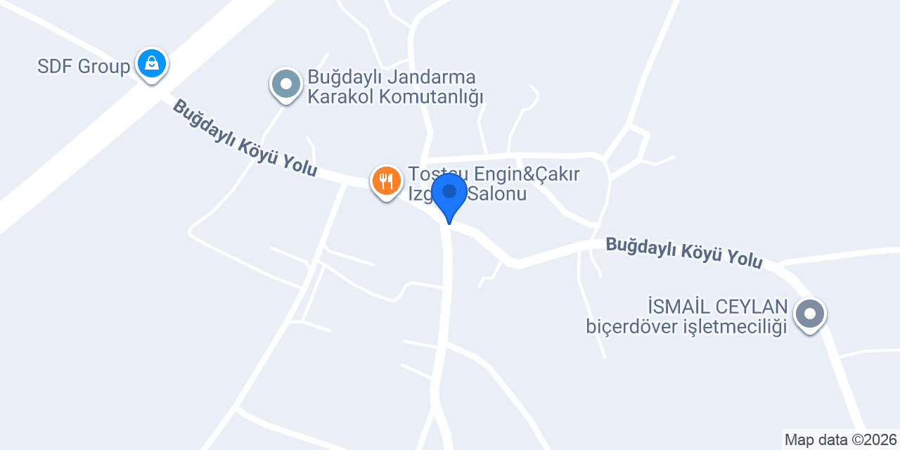 Buğdaylı Sağlık Ocağı konumu