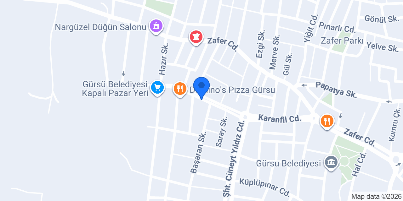 Zehra Çiçekçilik konumu