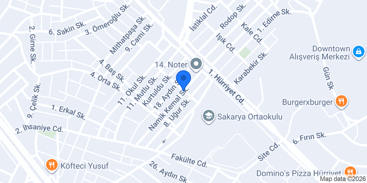 Yağız Unlu Mamülleri konumu