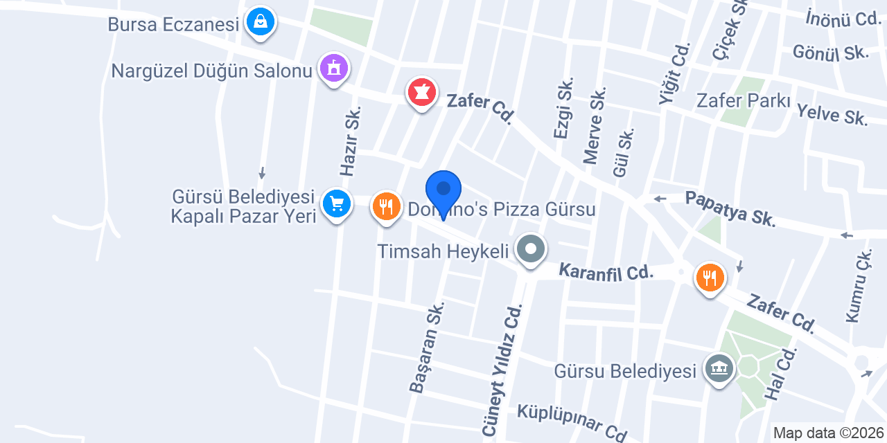 GÜRSU DEVA ECZANESİ konumu
