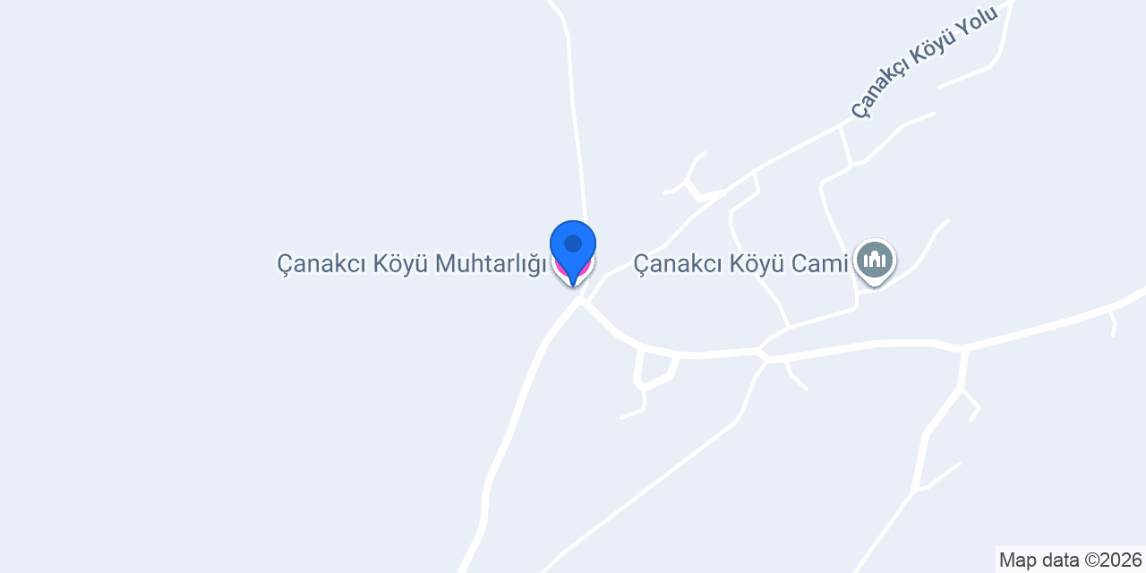 Çanakcı Köyü Muhtarlığı konumu