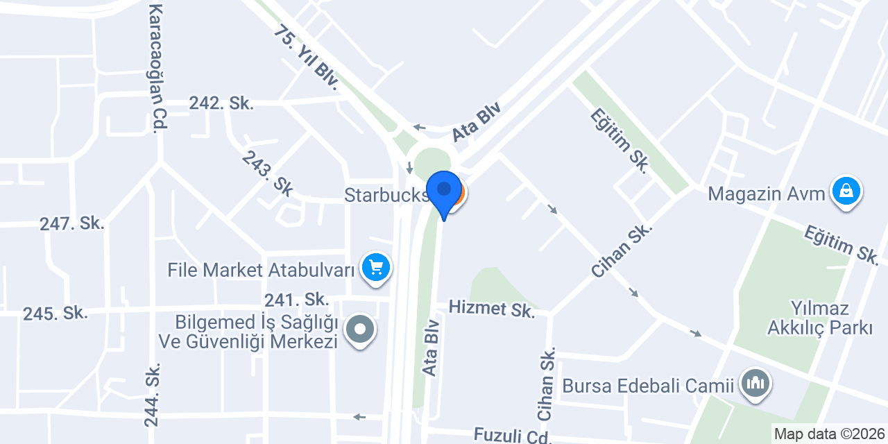 Serdar Ün Et Ata Bulvarı Şubesi konumu