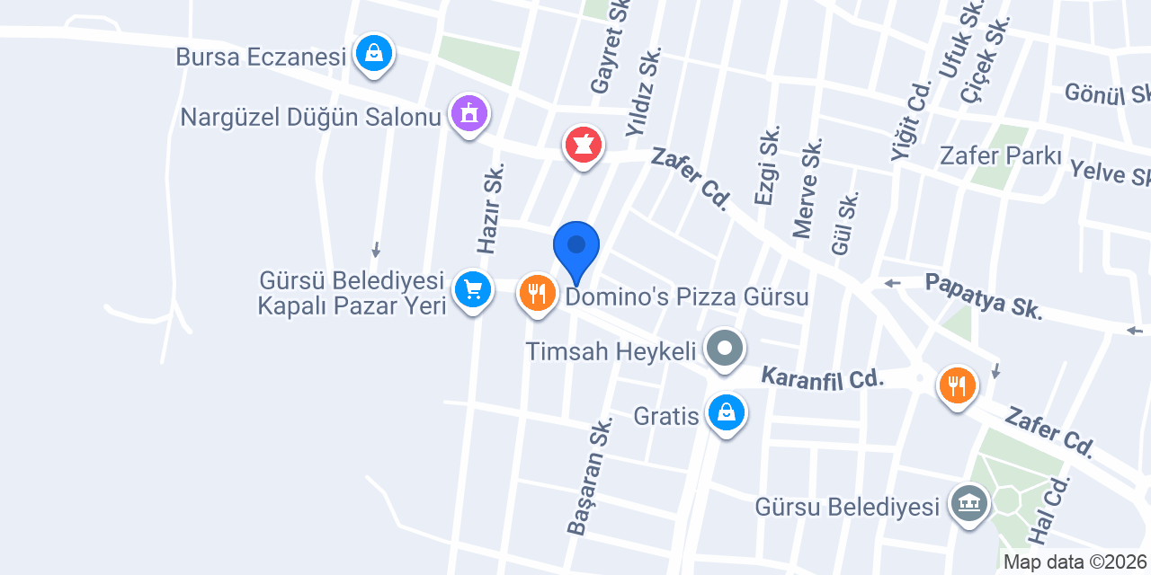 Özel Çağla Sağlık Kabini konumu