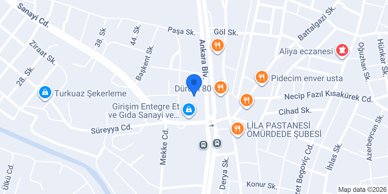 Dizayn Perde Evi konumu