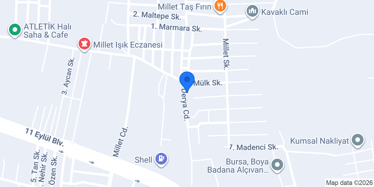 Kale Çilingir Bursa Millet Mah.Vatan mah. konumu