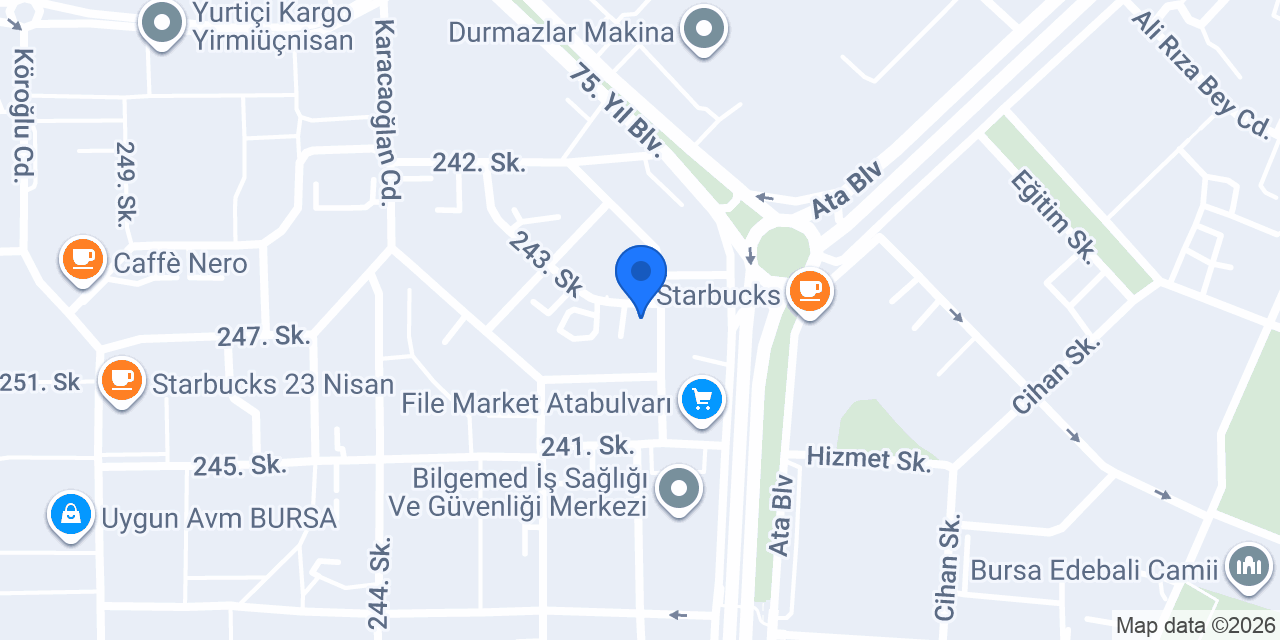Işıltı Çiçekçilik konumu