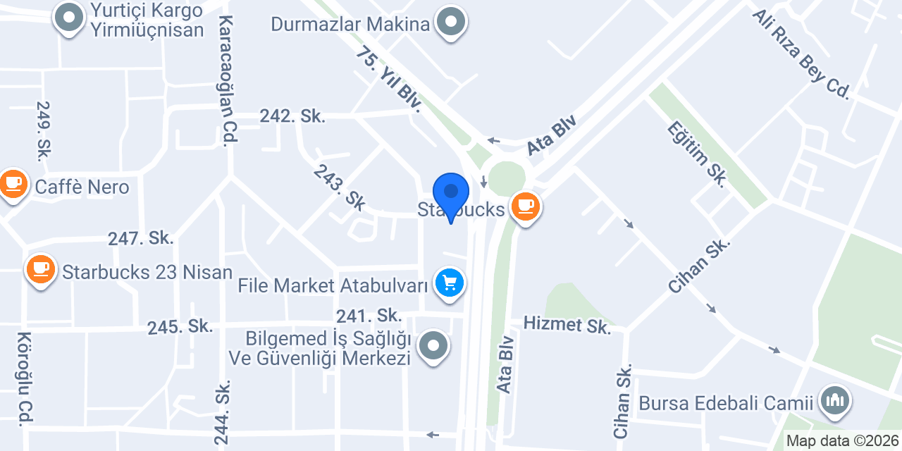 QNB Atabulvarı Şubesi konumu