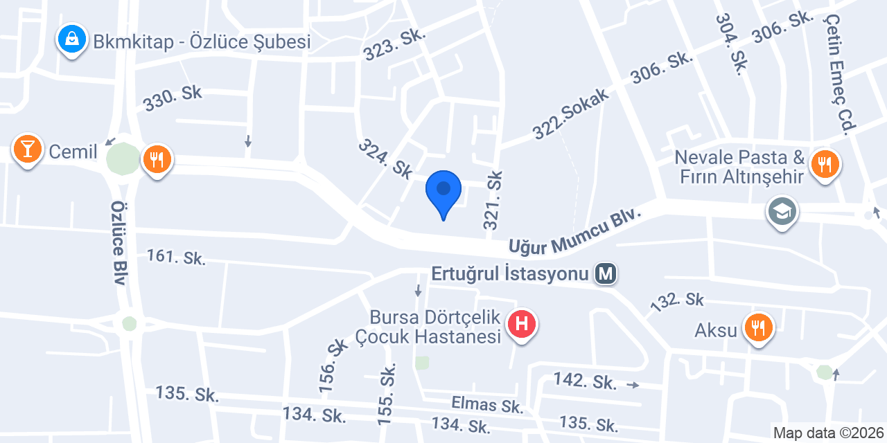 Menzil Kuruyemiş Özlüce konumu