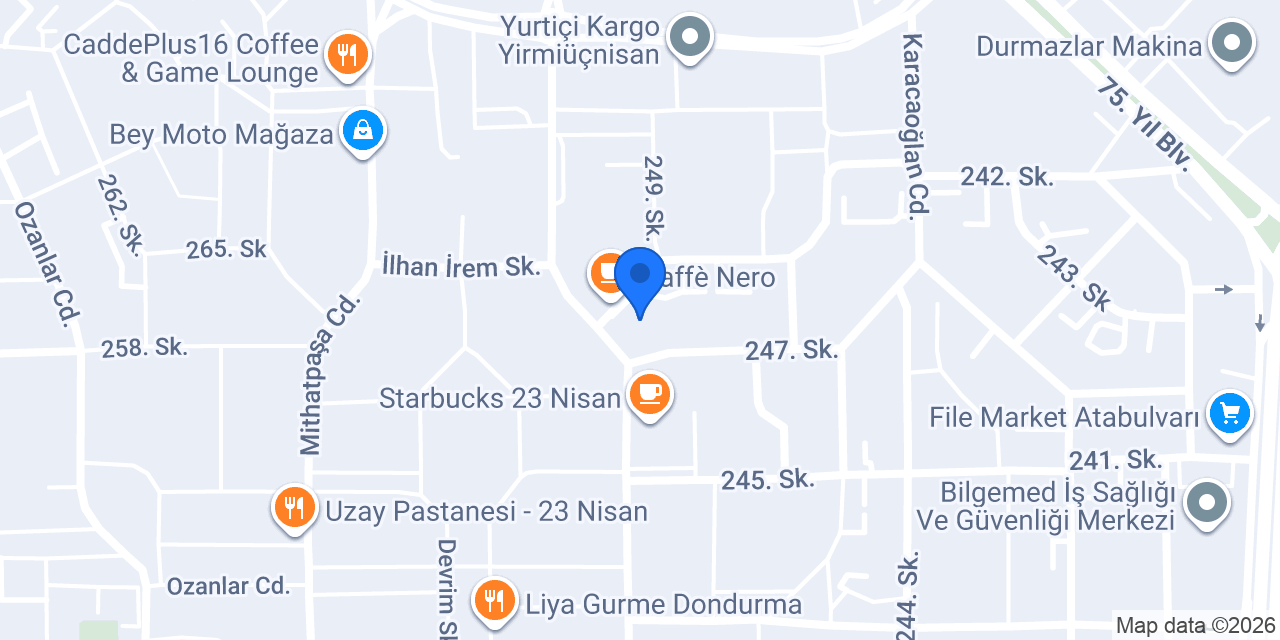 Setbaşı Roma Dondurma 23 Nisan konumu