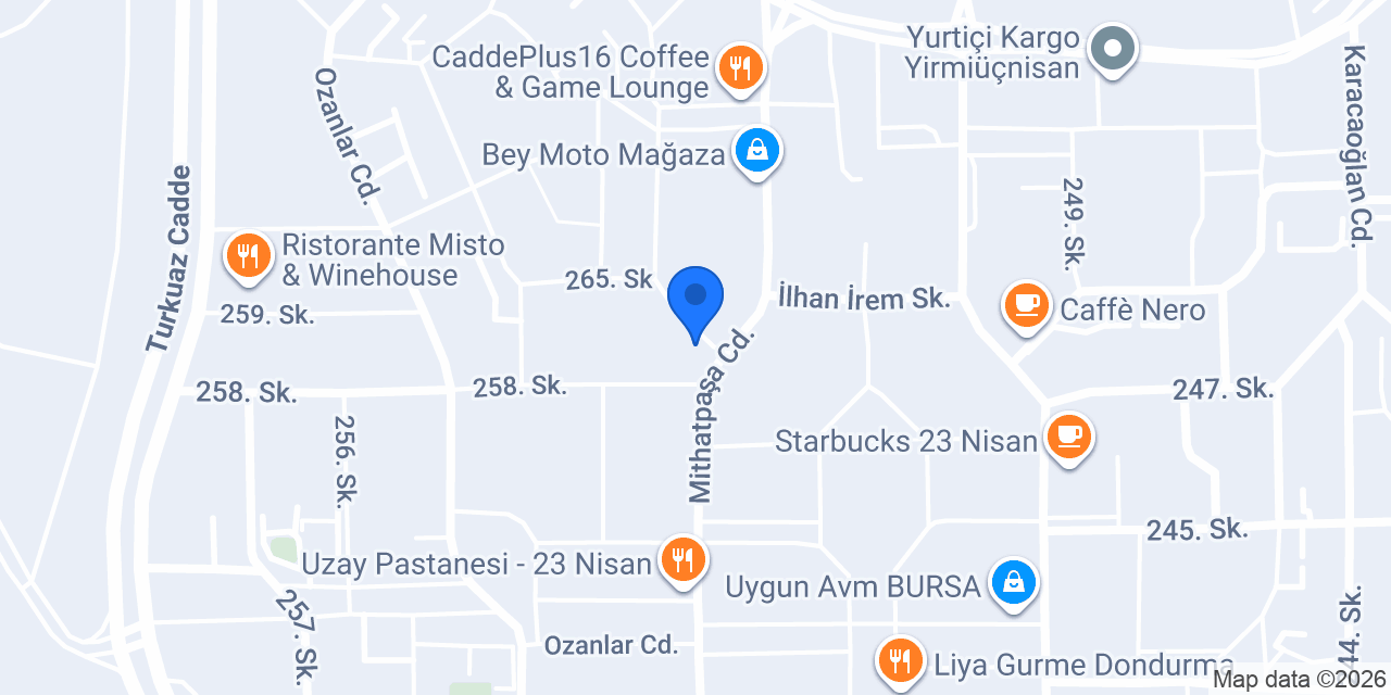 Zenith Kafe Restoran konumu