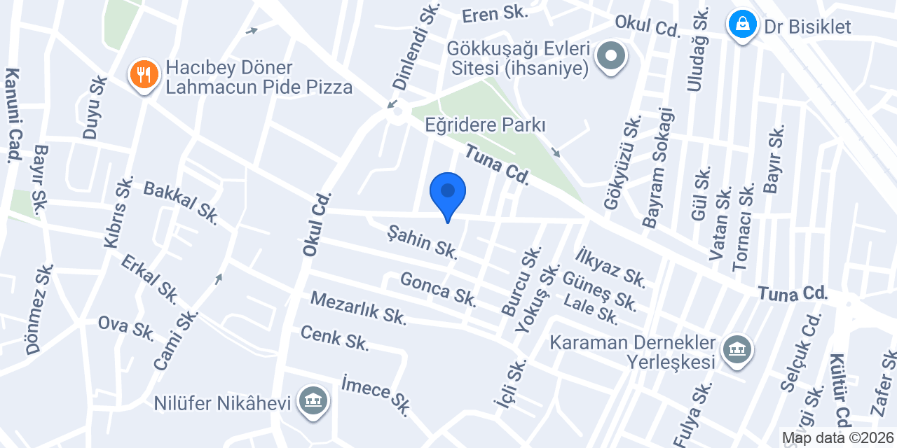 Şok Market konumu