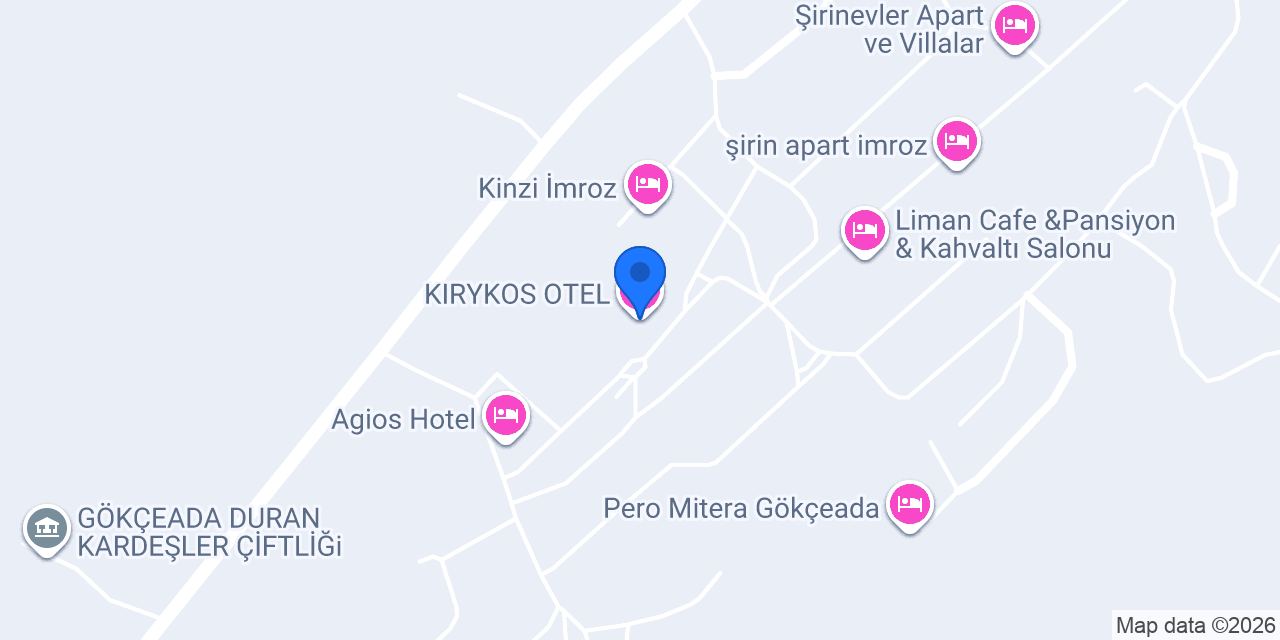 KIRYKOS OTEL konumu