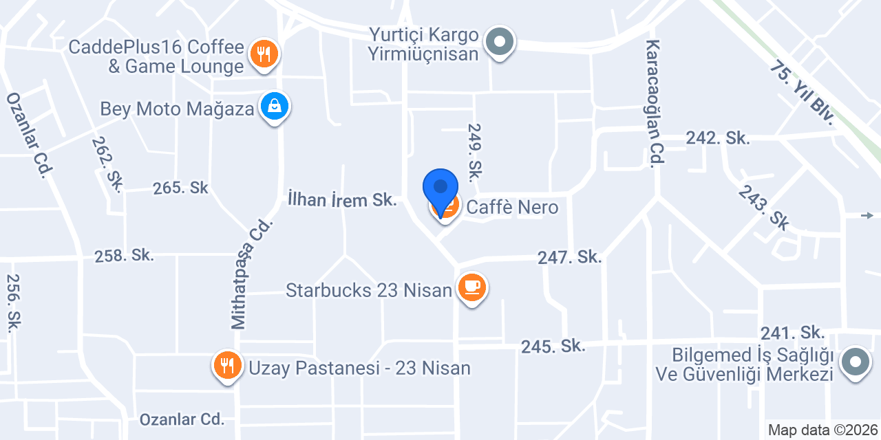 Caffè Nero konumu