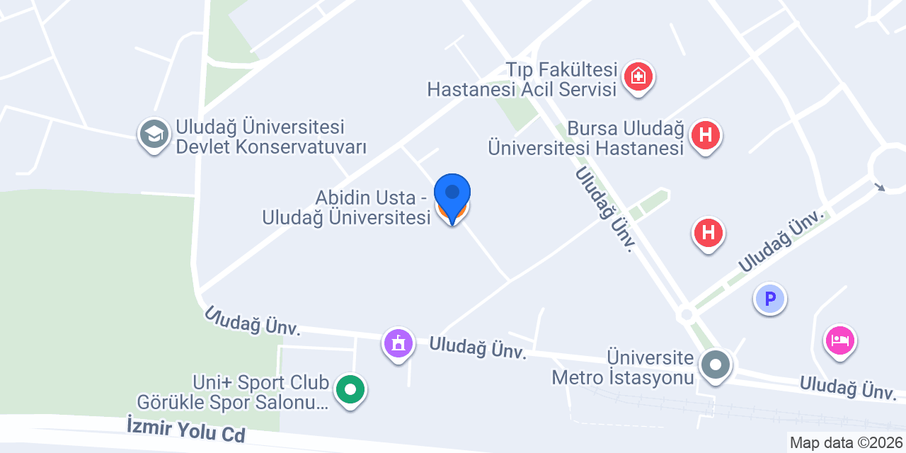 Abidin Usta - Uludağ Üniversitesi konumu
