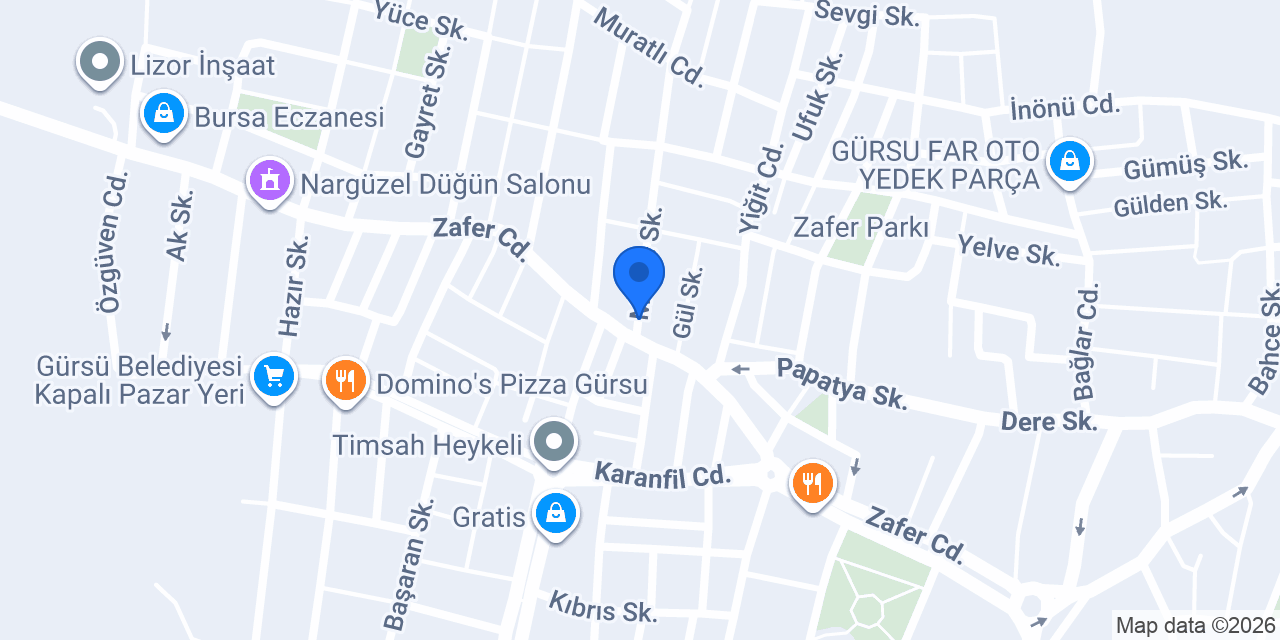 Karadağ Mobilya - Gürsu AVM şube konumu