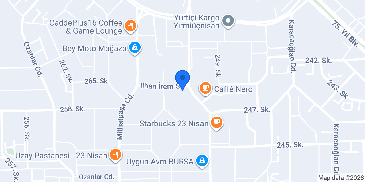 Terra Pizza - Bursa (Nilüfer 23 Nisan) konumu