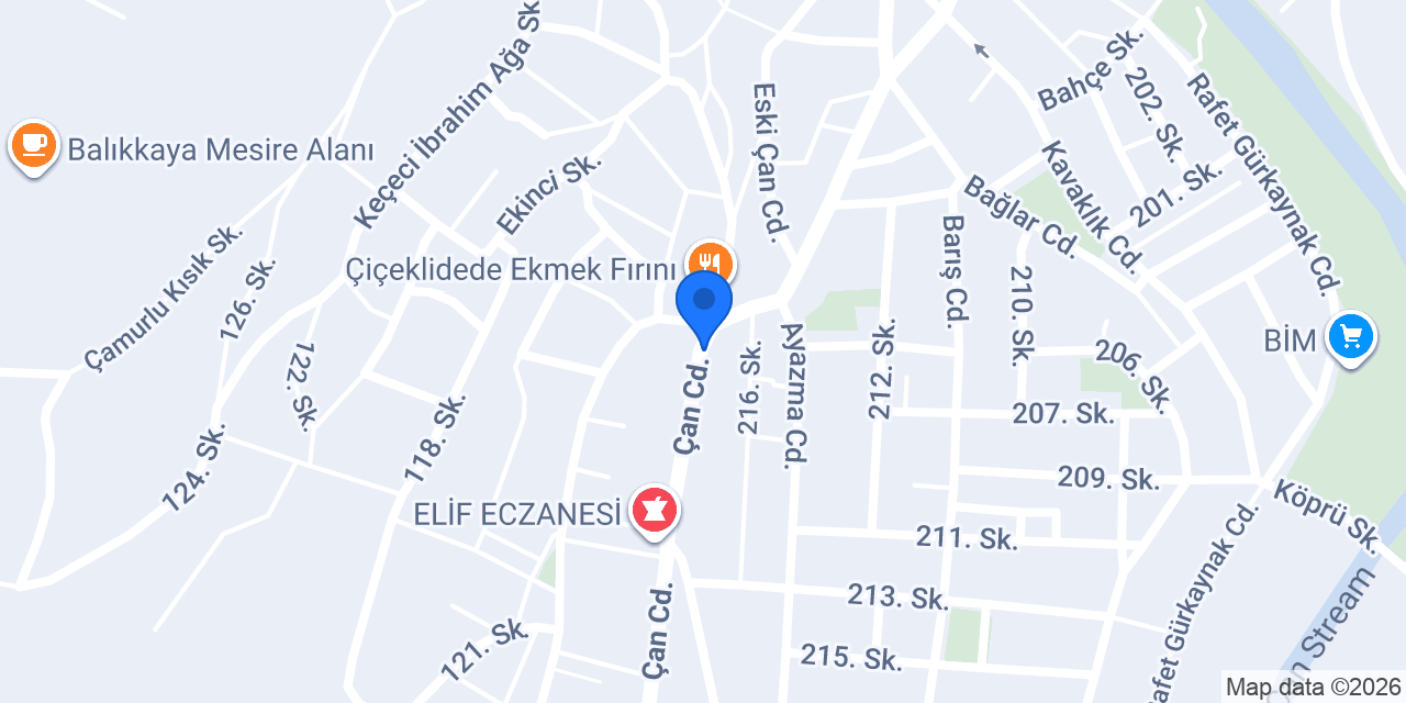 Çiçeklidede Et Lokantası konumu