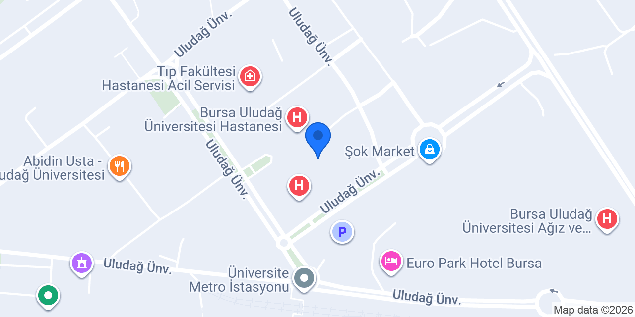 ULUDAĞ ÜNİVERSİTESİ ÜROLOJİ ANABİLİM DALI konumu
