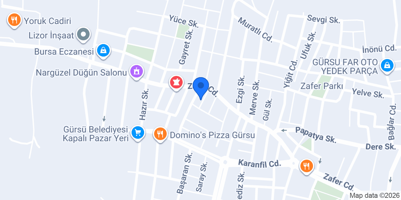Gürsu çevik elektirik su tedisati konumu