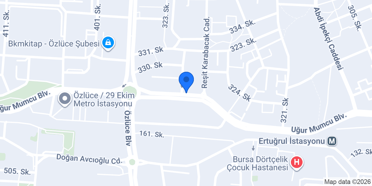 Denizbank Özlüce Şubesi konumu
