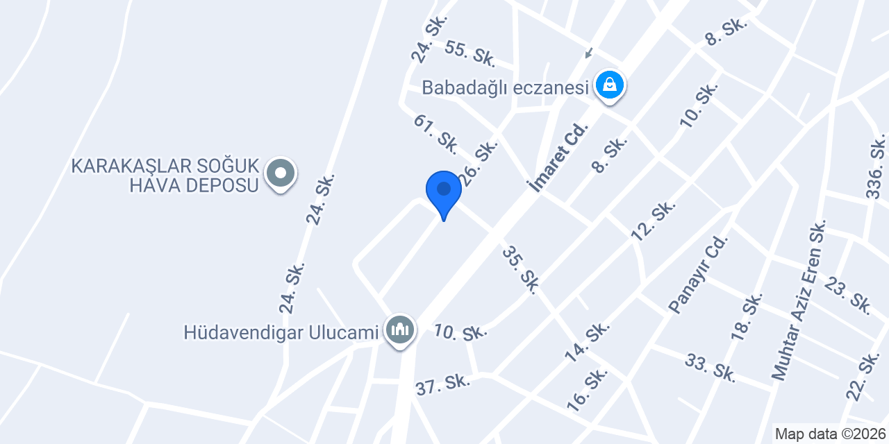 Karacabey Süt Ürünleri Depo konumu