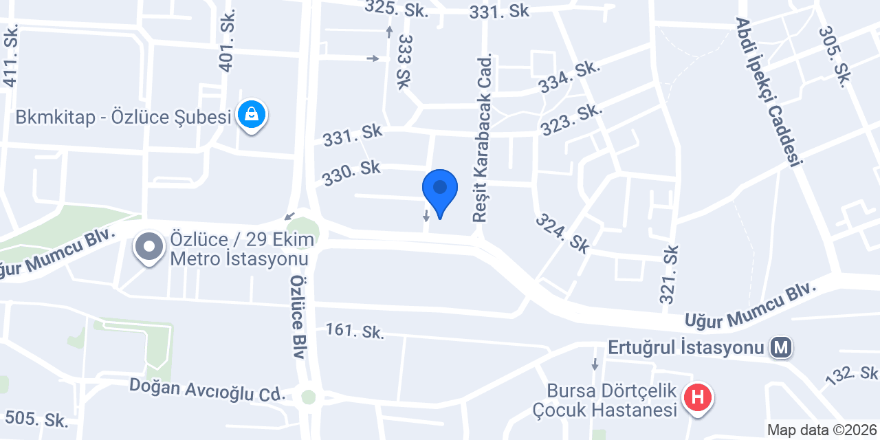 Sun Brothers Pizza Bursa konumu
