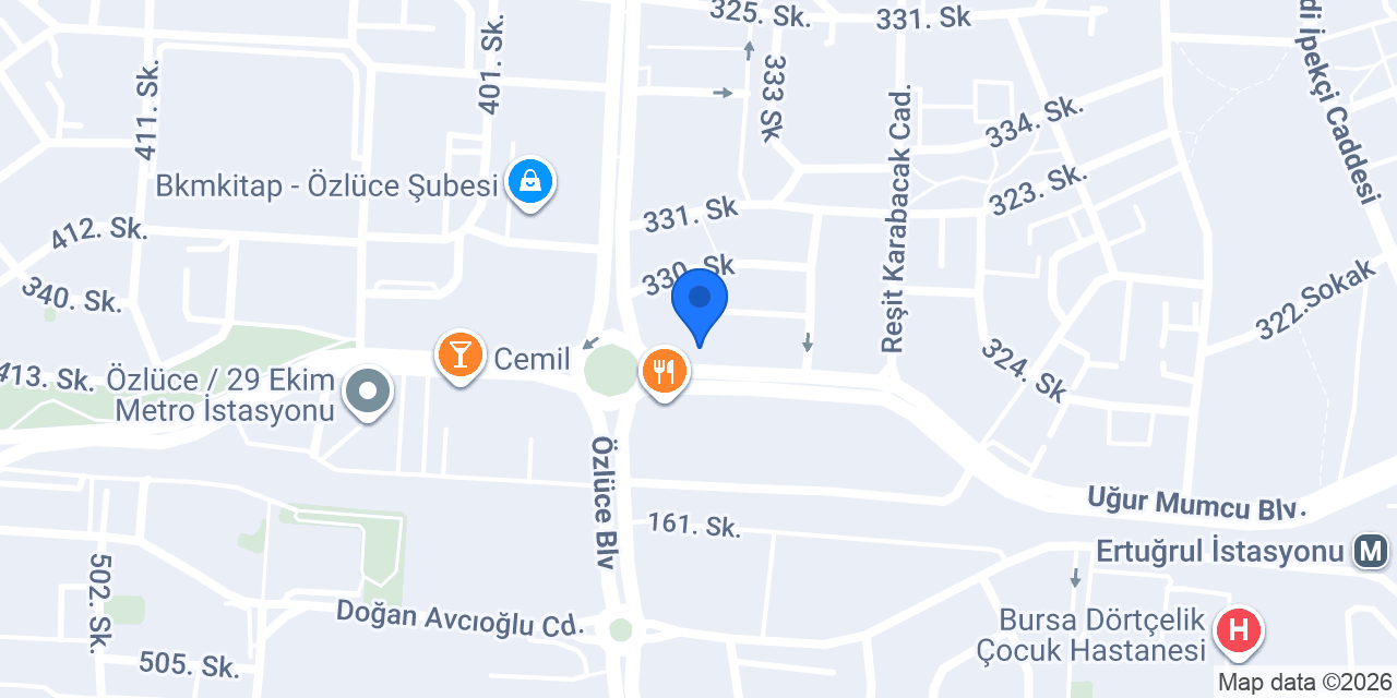 Domino's Pizza Özlüce konumu