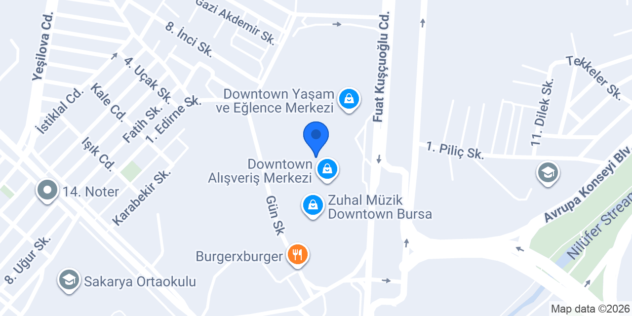 Pideli Bursa konumu